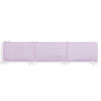 Interbaby bedbumper meisjes 40 x 185 polykatoen roze - thumbnail