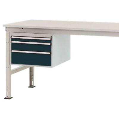 Manuflex ZB4666.7016 Behuizing onderbouw mobiel, gebruiksh. 300 mm met 3 lades. Voor tafel diepte 1000 mm Manuflex ZB4666.7016 Behuizing onderbouw mobiel, gebruiksh. 300 mm met 3 lades. Voor tafel diepte 1000 mm