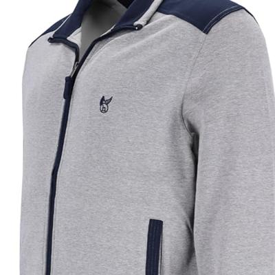 Heren homewear jasje Hajo grijs Heren homewear jasje Hajo grijs