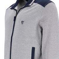 Heren homewear jasje Hajo grijs - thumbnail