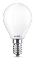 Philips Lighting LED Energielabel A++ (A++ - E) E14 Kogel 2.2 W = 25 W Warmwit (Ø x l) 45 mm x 80 mm Filament / Retro-LED 1 stuk(s) - thumbnail