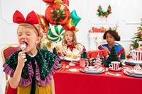 Diadeem met Strik Rood - thumbnail