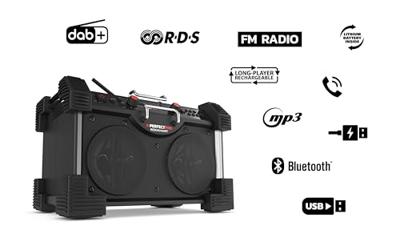 Perfectpro RH4 Rockhart 230V DAB+ / FM / Bluetooth / USB (oplader) - thumbnail