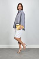 Weekend Max Mara blouse Hudson 045 navy pinstripes - thumbnail