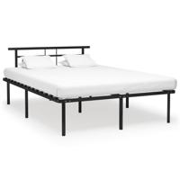 Bedframe metaal zwart 160x200 cm - thumbnail