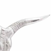 VidaXL Bullschedel zilver 49 x 10 x 36 cm aluminium - thumbnail