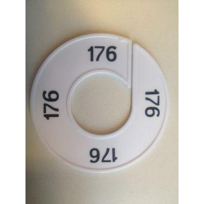 Maatring 9cm wit/zwart 176