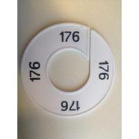 Maatring 9cm wit/zwart 176 - thumbnail