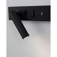 Lyora BedlampjeVida links zwart met usb - 9533522 - thumbnail