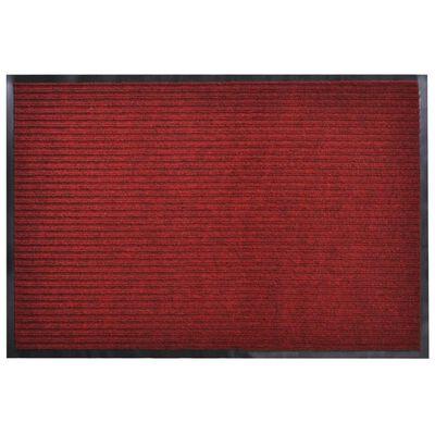 Deurmat PVC 120 x 90 cm (rood) - thumbnail