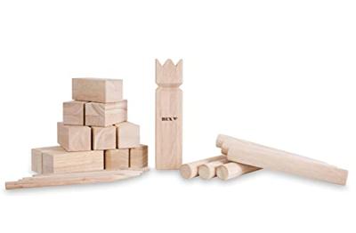 Kubb original rubberhout met rode koning