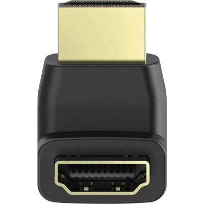 Hama High-speed HDMI-hoekadapter, stekker - koppeling, 90 graden HDMI kabel Zwart