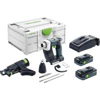 Festool DWC 18-4500 HPC 4.0 I-Plus | DURADRIVE accu schroefautomaat 18V 4500rpm in Systainer SYS3 M 187 (2x 4.0Ah accu + lader) - 576502 - thumbnail