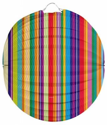 Lampion Strepen 22 cm