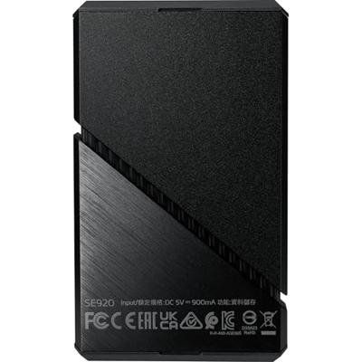 ADATA SE920 Thunderbolt technologie 4 TB USB Type-C USB4 Gen 3x2 Zwart