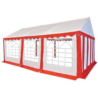 vidaXL Tuinpaviljoen 4x6 m PVC rood en wit vidaXL Tuinpaviljoen 4x6 m PVC rood en wit