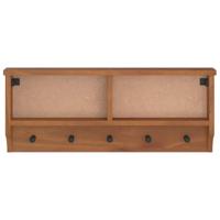 Wandkapstok SANDNES 87x12x35 cm massief grenenhout - thumbnail