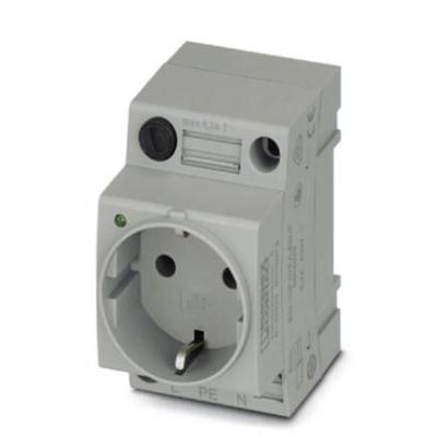 Phoenix Contact EO-CF/UT/LED/F Contactdoos Grijs 250 V/AC (l x b x h) 60 x 45 x 75 mm Piece 5 stuk(s)