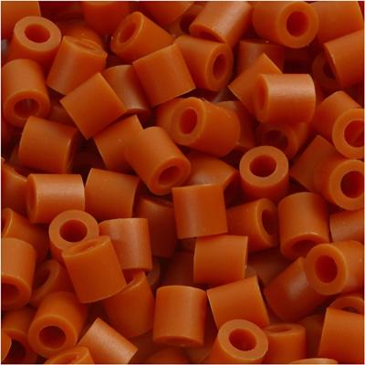 NABBI Strijkkralen, afm 5x5 mm, gatgrootte 2,5 mm, medium, rood bruin (32254), 6000 stuk/ 1 doos