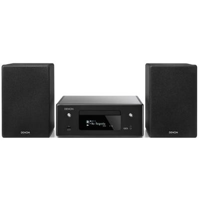 Denon CEOL N-10 Stereo Set met CD Speler & Radio, Microset met Bluetooth, WiFi, Airplay 2, Muziek Streamen, HEOS Multiroom, 2x Optische Ingang - Zwart