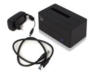 Ewent EW7012 basisstation voor opslagstations USB 3.2 Gen 1 (3.1 Gen 1) Type-B Zwart - thumbnail