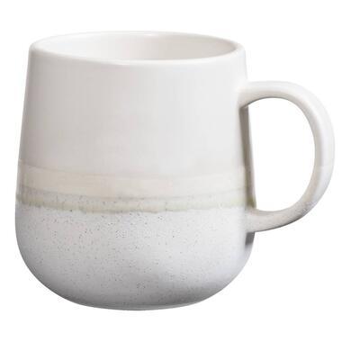 Mok met oor Pippa - Crème - Stoneware - 400 ml - Leen Bakker