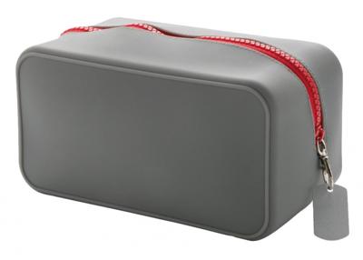 XD Collection toilettas lekvrij 2 liter 19 cm siliconen grijs XD Collection toilettas lekvrij 2 liter 19 cm siliconen grijs