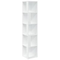 Hoekkast 33x33x164,5 cm spaanplaat wit - thumbnail