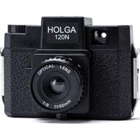 Holga 120N rolfilm camera set optical glas lens (incl. B+W film) - thumbnail