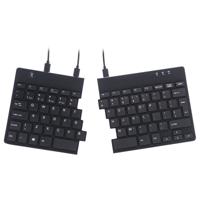 R-GO Tools Split Toetsenbord USB QWERTY, Engels Zwart Ergonomisch - thumbnail