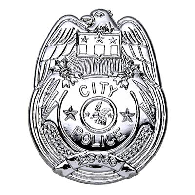 Zilveren politie badge