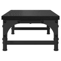 VidaXL Monitor stand zwart eiken 55 x 23 x 14 cm bewerkt hout - thumbnail