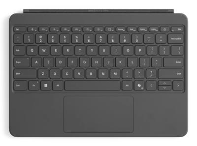 Microsoft Surface Pro Keyboard - 12-inch - Tastatur - mit Touchpad, Beschleunigungsmesser - hinterleuchtet - magnetische Dockingstation - QWERTZ - Deutsch - Slate - 70% Recyclingpapier-basierte Verpa