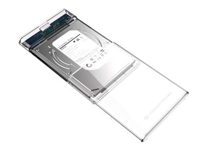 Conceptronic DANTE03T behuizing voor opslagstations HDD-/SSD-behuizing Transparant 2.5