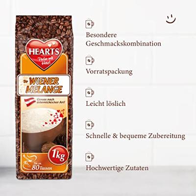 Hearts cappuccino wiener melange (10x 1000gr)