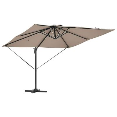 Parasol Taupe 286 x 285 x 270 cm Aluminium