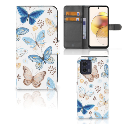Telefoonhoesje | Met pasjeshouder | voor Motorola Moto G73 Vlinder Telefoonhoesje | Met pasjeshouder | voor Motorola Moto G73 Vlinder