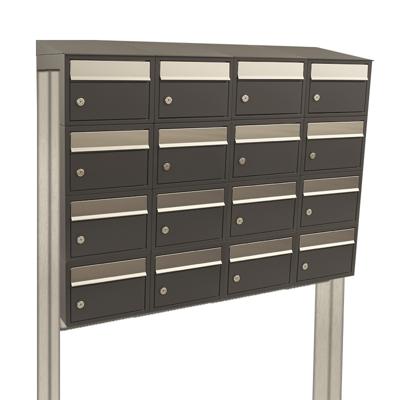 Stoer! Brickset 4-Breed, 4-Hoog Met Dak Op Statief Antraciet - 40215065_4x4ds