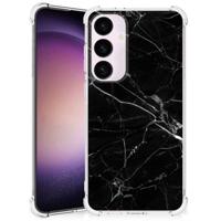 Samsung Galaxy S24 Plus Anti-Shock Hoesje Marmer Zwart - Origineel Cadeau Vader - thumbnail
