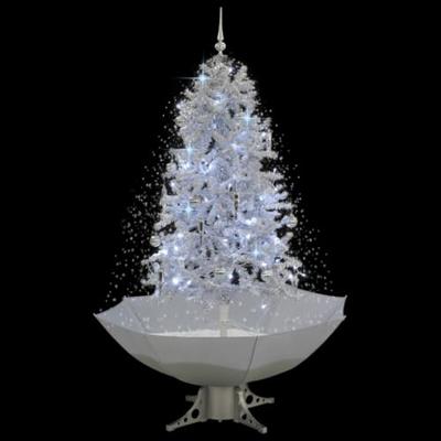 Kerstboom sneeuwend met paraplubasis 170 cm wit Kerstboom sneeuwend met paraplubasis 170 cm wit