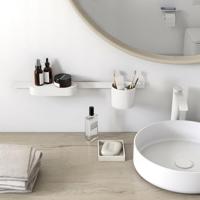 Hansgrohe Wandelement WallStoris 70 cm Mat Wit - thumbnail