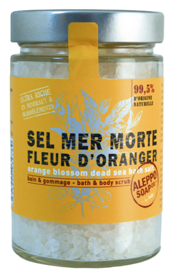 Aleppo Soap Co. Sel de la Mer Morte à l'Oranger 300gr Aleppo Soap Co. Sel de la Mer Morte à l'Oranger 300gr