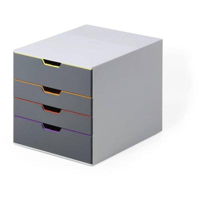 Ladenbox durable varicolor 4 laden grijs Ladenbox durable varicolor 4 laden grijs