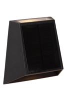Lucide LUTON - Wandlamp - Zonne-energie - LED Dimb. - 1x2W 2700K/3000K - IP54 - Beweging & dag/nacht sensor - Zwart - thumbnail