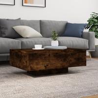 Salontafel met LED-verlichting 85x55x31 cm gerookt eikenkleurig - thumbnail