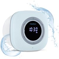 Doucheradio - MEDION - FM - Bluetooth - IPX6 - Zuignapbevestiging - Blauw - thumbnail