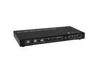 Techly 4x1 USB HDMI KVM Switch 4Kx2K IDATA KVM-HDMI4U Zwart KVM-switch - thumbnail