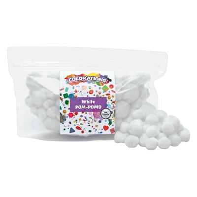 Colorations - pom poms wit, 100st. Colorations - pom poms wit, 100st.