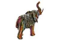 Decoratieve figuren Home ESPRIT Multicolour Hars Olifant 21,5 x 8,5 x 19,5 cm - thumbnail