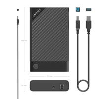 Externe Doos Aisens ASE-3529B Zwart - thumbnail